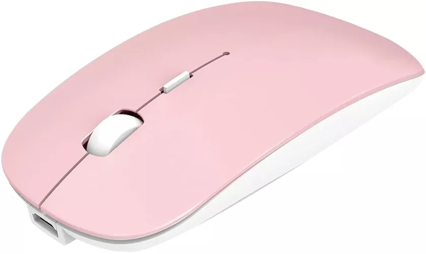 Mouse Roz Bluetooth si Wireless Sigloo Silent Slim DPI ajustabil 800 ...