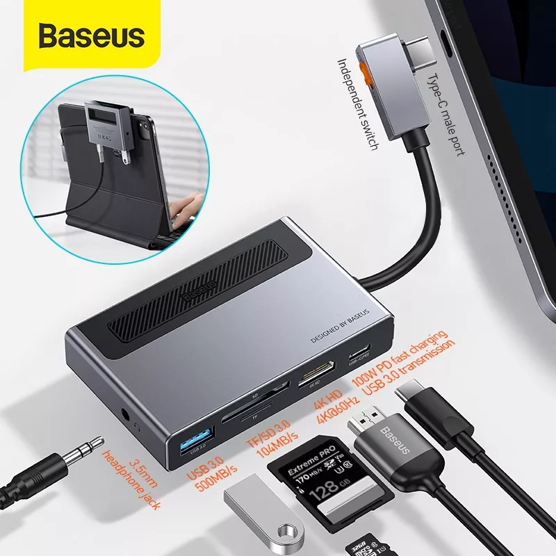 Docking Station Hub Baseus Magic Multifunctional USB-A - USB-C - HDMI ...