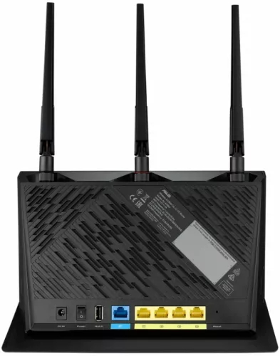 Router modem Asus 4G-AC86U, AC2600, Dual-band, LTE, MU-MIMO, AiProtection, 3 Antene externe (Negru) — imaginea 5