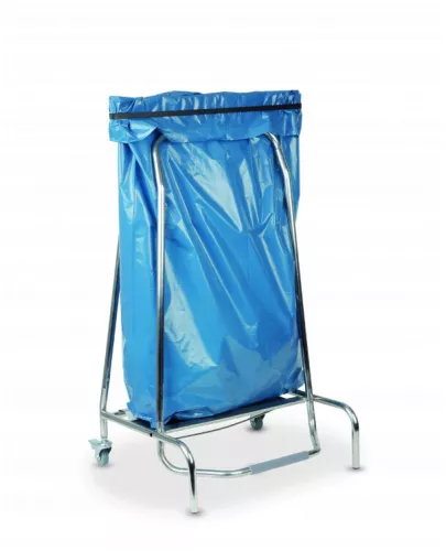 Punga Roti Suport punga gunoi cu pedala si 2 roti cu frana 420x580x H 960 mm ...