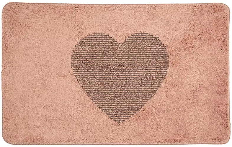 Covoras baie textil roz maro 78x48x1 cm
