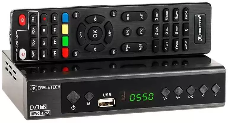 Tuner DIGITAL Terestru DVB-T2 /DVB-T /DVB-C CABLETECH URZ0336C