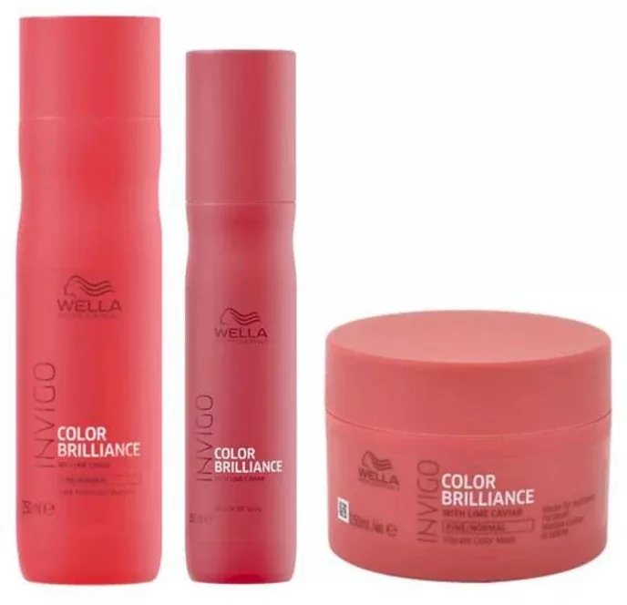 Wella Invigo Set Set Wella Invigo Color Brilliance Fine/Normal Sampon 250 ml + Masca 150 ...