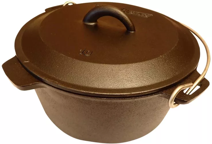 Ceaun din fonta cu capac - cuptor olandez Camp Chef 25 cm 4 7 litri CC ...