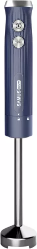 Blender Samus SB800 Blue, 800 W, Turatie reglabilă plus funcție Pulse, pahar 600 ml, Lama și ax blender din inox, picior inox, Albastru — imaginea 3