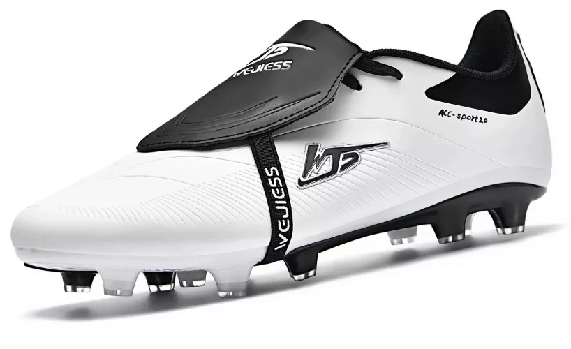 レプティリアン（2025） Ghete de fotbal MBrands 8.7 cu crampoane din plastic FG alb 37