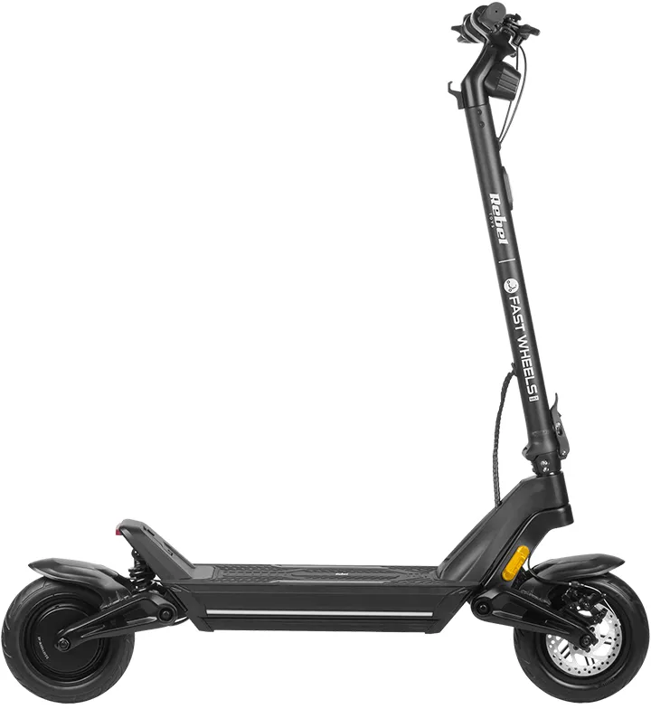 Trotineta electrica FAST WHEELS ZAB0032, roți 10", motor 350W, autonomie 45km, viteza maximă 20km h, IPX5 (Negru) — imaginea 6