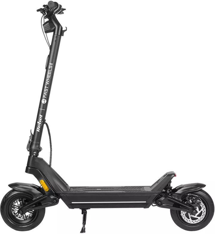 Trotineta electrica FAST WHEELS ZAB0032, roți 10", motor 350W, autonomie 45km, viteza maximă 20km h, IPX5 (Negru) — imaginea 3