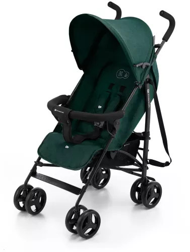 Cărucior sport Kinderkraft Tik tip umbrelă green forest, spătar reglabil, poziție somn, suport pentru picioare, roți din spumă Eva, greutate 6,5 kg — imaginea 3