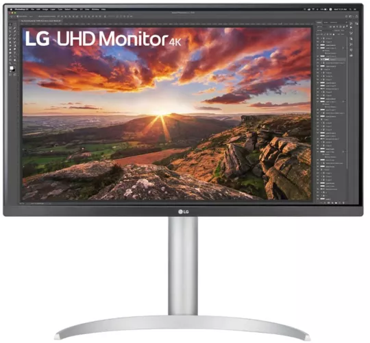 LG 27" IPS, 4K, AMD FreeSync, DisplayHDR 400, HDR10, alb-argintiu - imagine 1