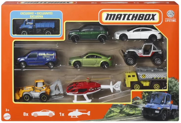 Matchbox Set 9 Masinute Mercedes Benz Unimog U300