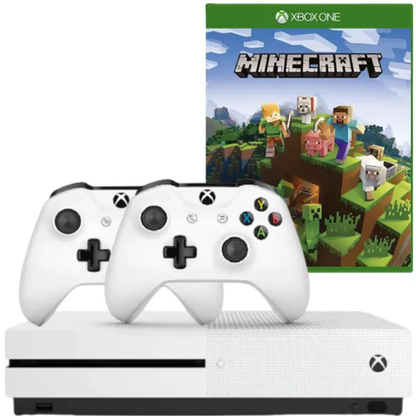 Consola MICROSOFT Xbox One S 1TB Second-Hand ALB + 2 Controllere + Joc
