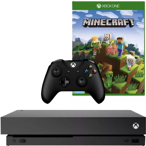 Consola Microsoft Xbox One X 1TB NEGRU + Controller + Joc