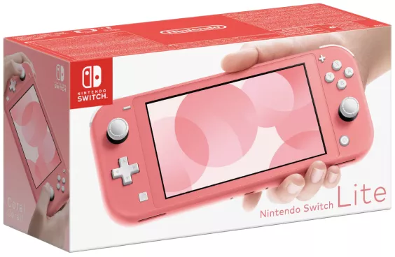 Consola Nintendo Switch Lite Coral/Roz Consola Nintendo Switch Lite Coral/Roz