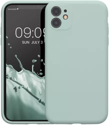 Husa Kwmobile pentru Apple iPhone 11 Verde deschis Silicon - Main Image
