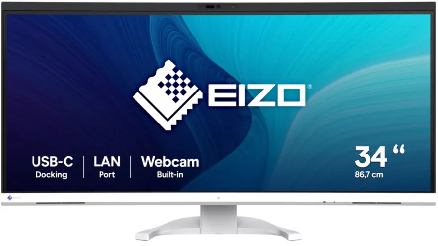 curbat Eizo 34.1" IPS FlexScan UWQHD 3440x1440 HDMI DisplayPort Boxe alb - imagine 1