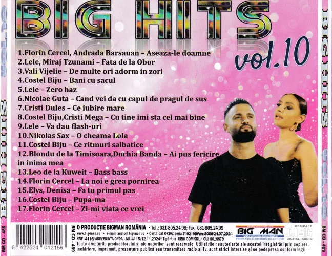 Big Hits vol 10 CD Audio