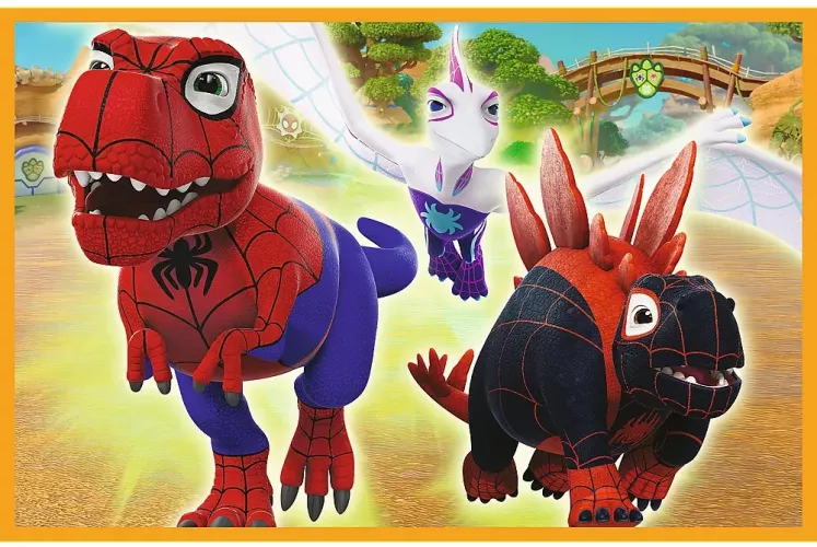 Puzzle Trefl 2x24 Spidey And His Amazing Friends Dino-webs Spidey Si ...