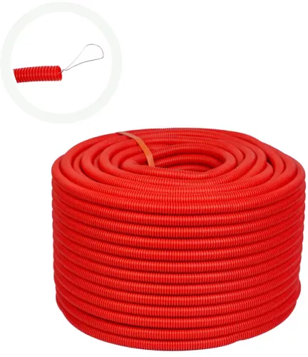 Tub flexibil diametru Ø 14mm COPEX Cu fir de tragere portocaliu