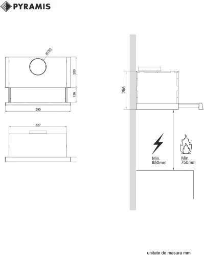 Hota Telescopica Pyramis Premium Turbo MDT Touch Control Inox 573MC — imaginea 5