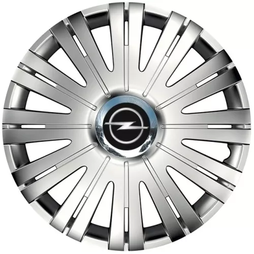 Set 4 capace roti Cu Inel Cromat Active R15 pentru gama auto Opel y0y9 ...
