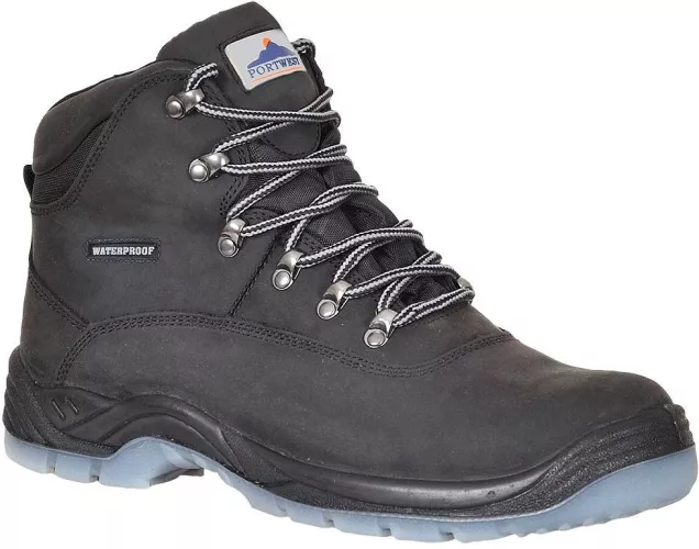 Herren Arbeitsstiefel Titan Radebe Hitzebeständig Sicherheitsschuhe SBP, SRA, HRO, Schwarz