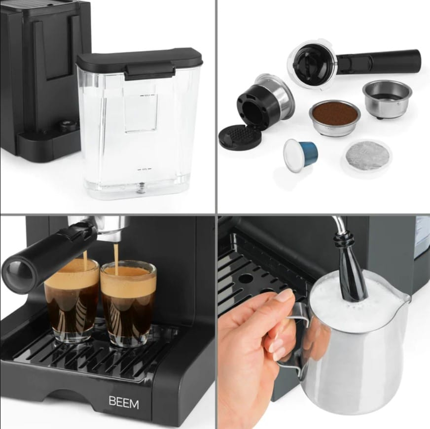 Espressor manual BEEM Espresso Perfect negru mat