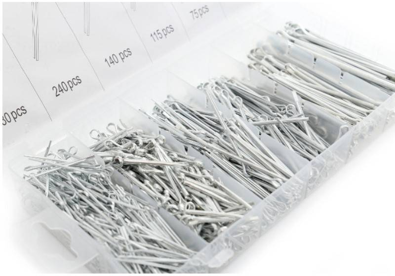 Set 555 buc de stifturi drepte Hogert din otel 6 dimensiuni intre 1 6 &ndash 4 0 mm
