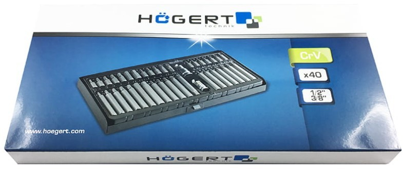 Set biti Hogert 1/2 3/8 40 piese