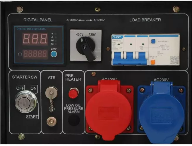 Generator de curent Diesel Trifazat Automatizare inclusa ATS AVR 6.4/6 kW