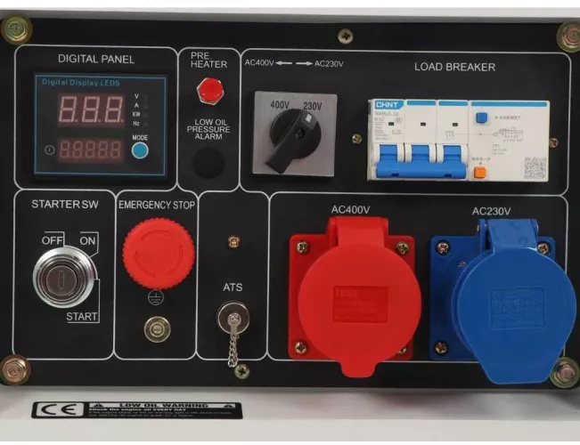 Generator de curent Diesel Trifazat Silent Automatizare inclusa ATS AVR ...