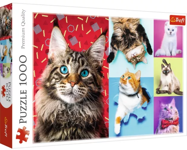 Puzzle Trefl pisicuțe fericite 1000 piese — imaginea 3