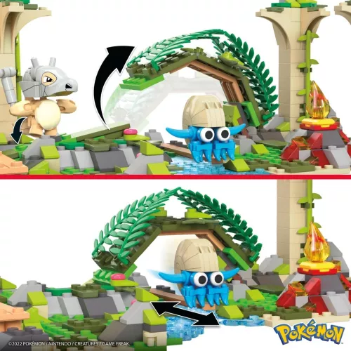 Set constructie Pokemon Mega Construx 464 piese - Ruinele junglei