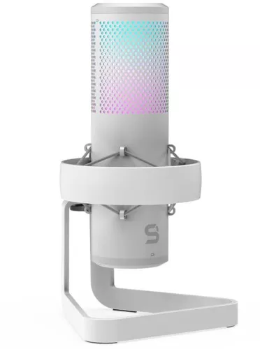Microfon streaming Endorfy AXIS Streaming Onyx cu iluminare suport metalic (Alb) — imaginea 3