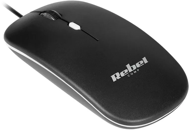 Mouse Rebel KOM1023-B 1200 DPI (Negru) — imaginea 3