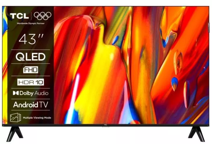 Smart 109 cm 43" Full HD QLED TCL 43V5C WiFi CI+ - imagine 1