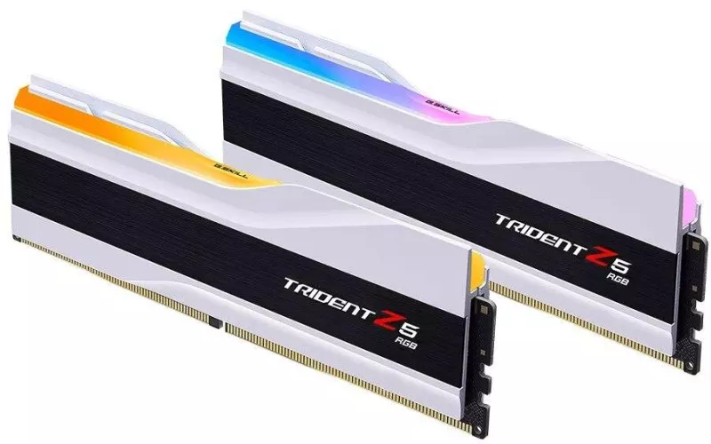 Kit RAM G.Skill DDR5 96GB 6400MHz CL32 RGB Trident Z5 White XMP 3.0