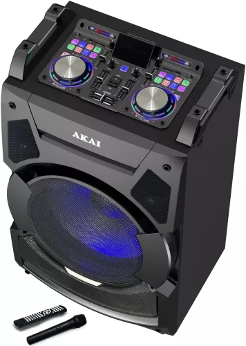 Boxa Portabila DJ Activa AKAI DJ-S3HB 220W Bluetooth Radio FM