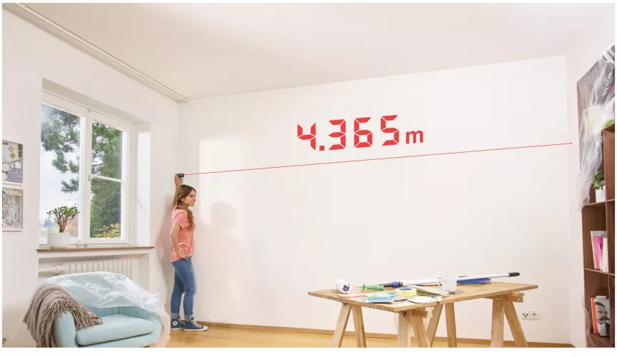 Telemetru Bosch EasyDistance 20 0603672AZ0, măsurarea precisă cu laser a distantelor de până la 20 m, măsurare lungimi, suprafețe și volume — imaginea 5
