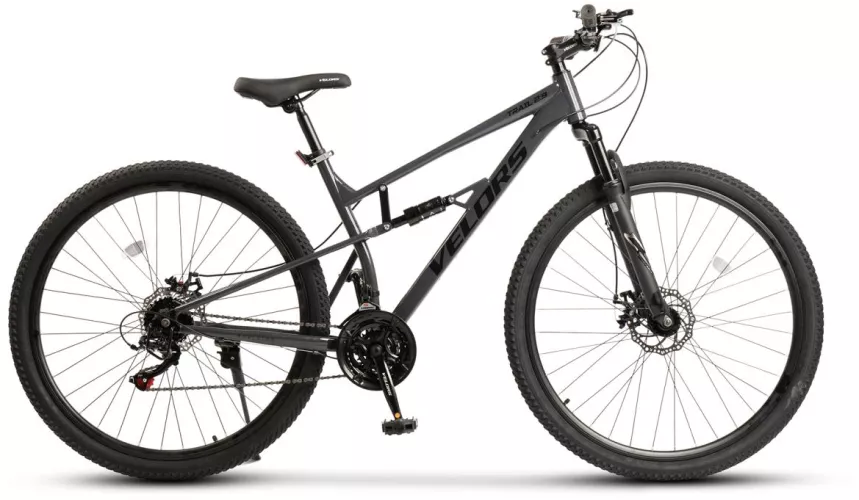 Bicicleta MTB-Full Suspension Velors Trail 2.9 V29271D 29 Gri/Negru