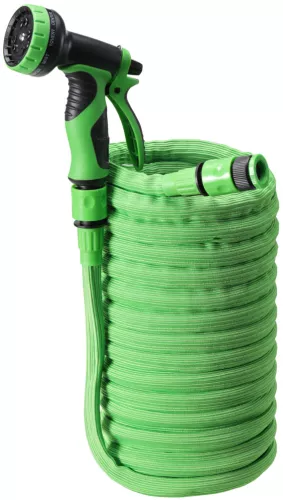 Furtun de gradina extensibil Navaris 7.5-15m cu pistol 10 functii