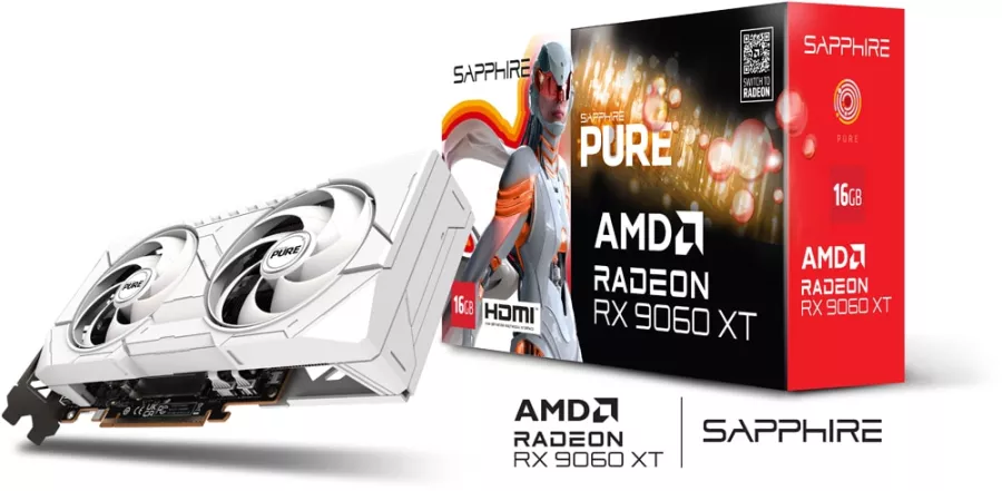Sapphire RX 9060 XT 16GB GDDR6 128 bit Pure