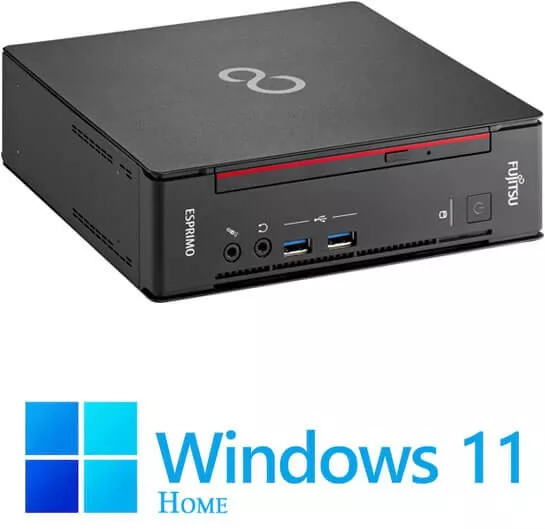 Mini PC Fujitsu ESPRIMO Q558 Quad Core i3-8100T 16GB DDR4 SSD Win