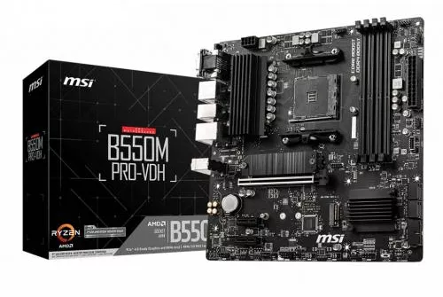 Placa de baza AM4 MSI B550 MicroATX DDR4 B550M PRO-VDH — imaginea 3