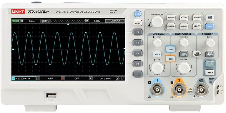 Osciloscop 100MHz 2 Canale USB UTD2102CEX+ Uni-T