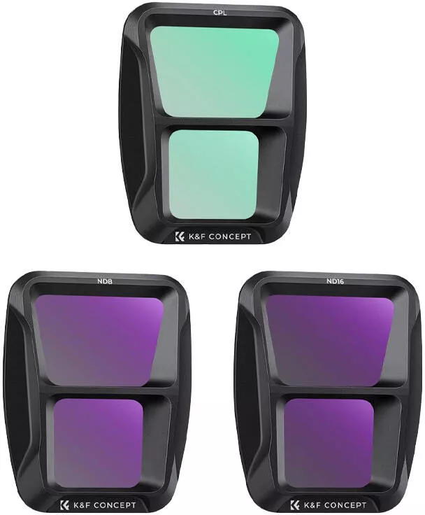 K&F Concept Filtre UV CPL ND8 ND16 ND32 ND64 Compatible Avec Insta360 GO 3S HD Nano-revêtements De 28 Couches Anti Des Rayures Léger - Appareil Photo