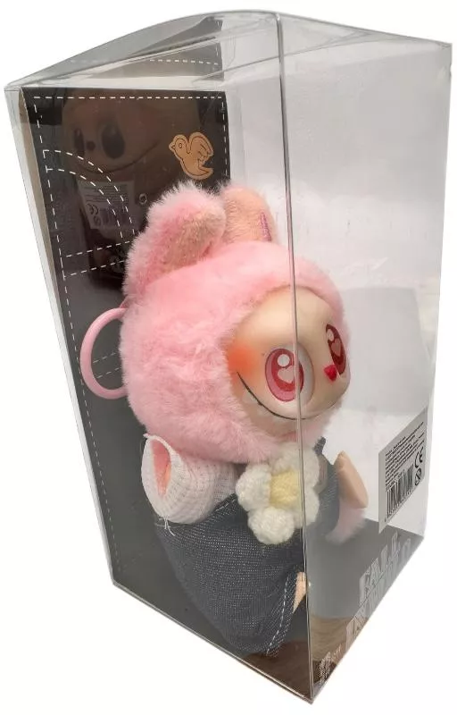 Labubu Roz Plus Labubu Roz 18cm &ndash Fall in Wild &ndash Figurina de Colectie in ...