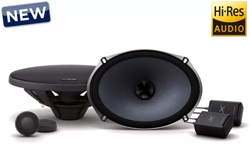 Set difuzoare auto componente ovale Alpine X-S69C 16x24cm 6x9 120W RMS