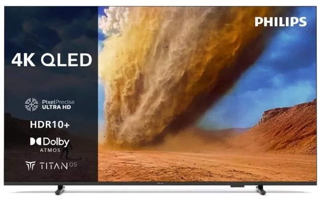 Smart 109 cm 43" 4K QLED Philips 43PUS781012 UltraHD WiFi 2025