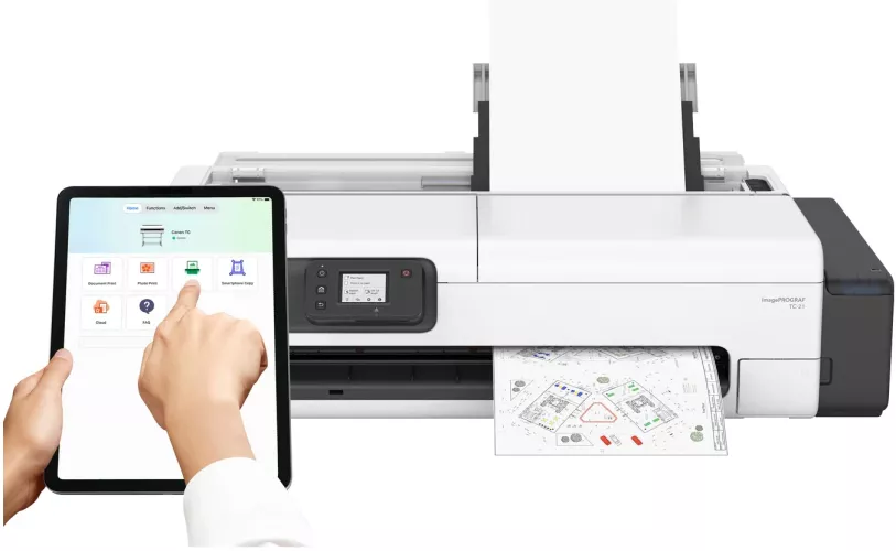 Plotter Canon ImagePROGRAF TC-21 format A1-A2 4 culori 24 inch 1GB 2400 ...